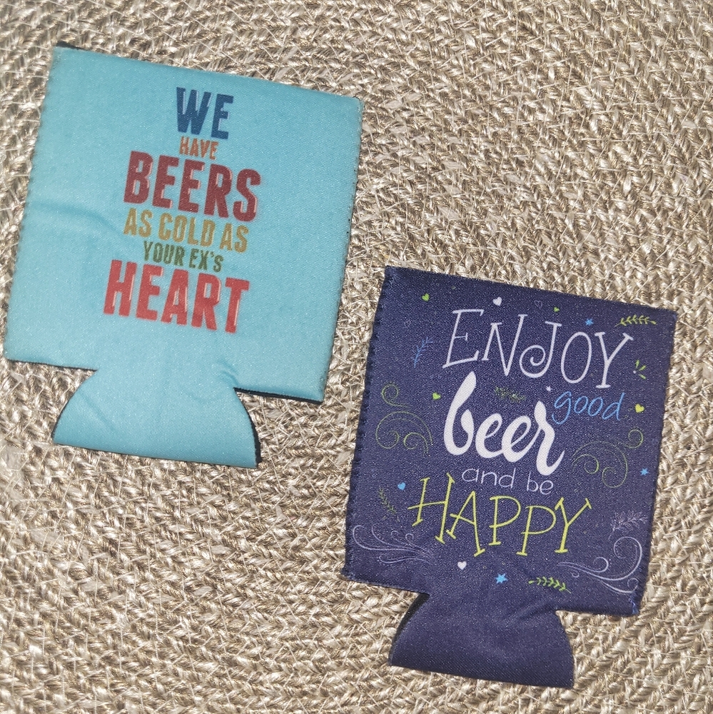 Colorful Beer Can Coolers Set